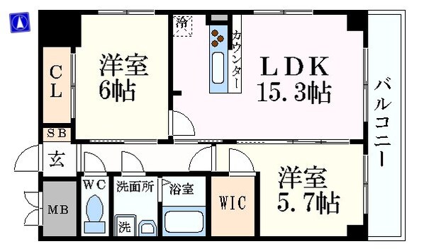 鶴舞駅 徒歩8分 3階の物件間取画像